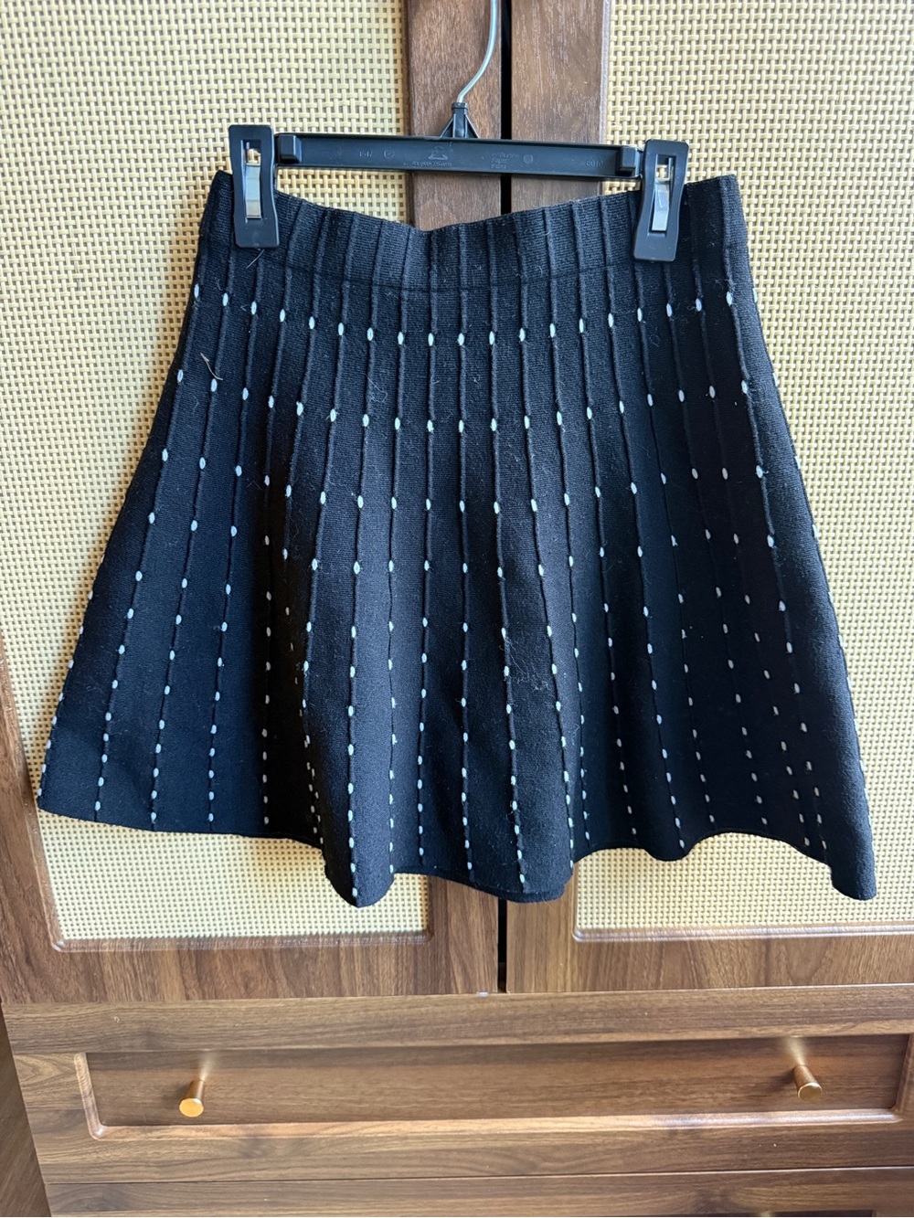 ZARA black knot aline mini skirt - SMALL